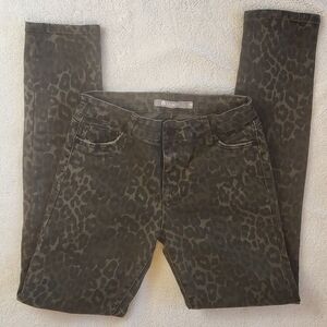 Tractr Girl's Size 16 Green Camo Denim Skinny Jeans